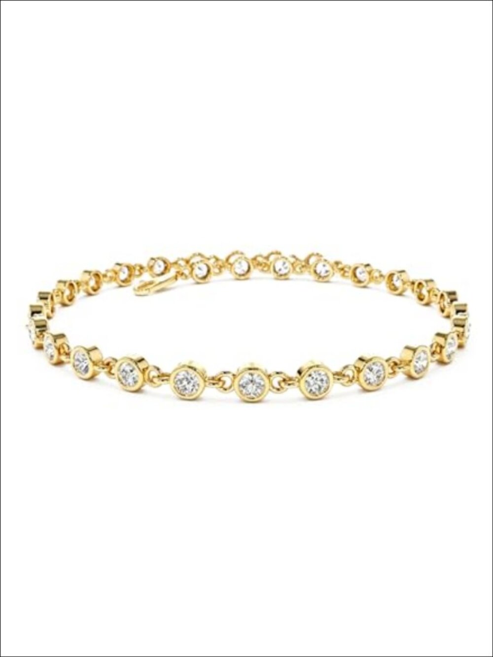 14k Gold Filled Link Bracelet 6.5 Inch Women Sensitive Skin Safe